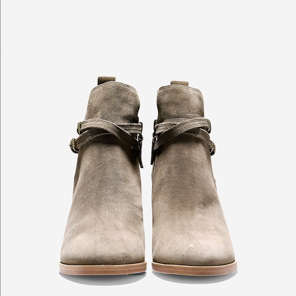 NWOT Cole Haan Linnie Booties | Morel Suede - Picture 3 of 4